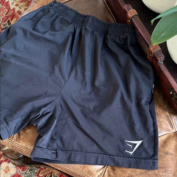 Gymshark Black Athletic Shorts - Picture 1 of 2